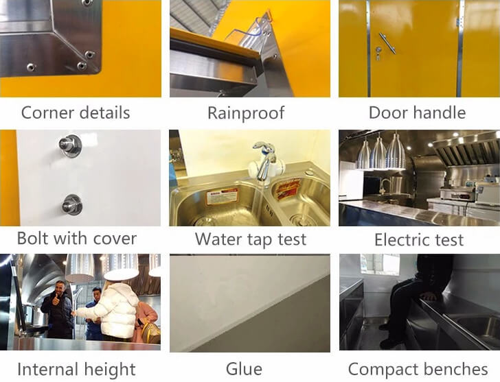 Hand Push Food Cart Structures