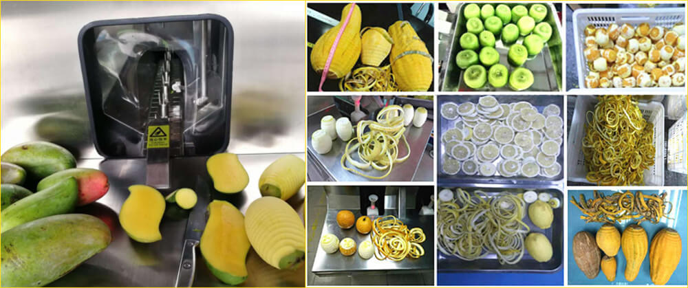 Multi-functional fruit peeling machine application