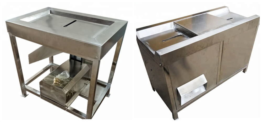 Stainless steel poultry gizzards peeling machine