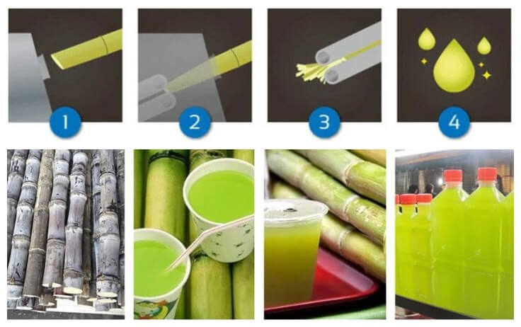how to extract fresh sugarcane juice