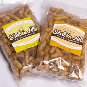 packed fried peanuts