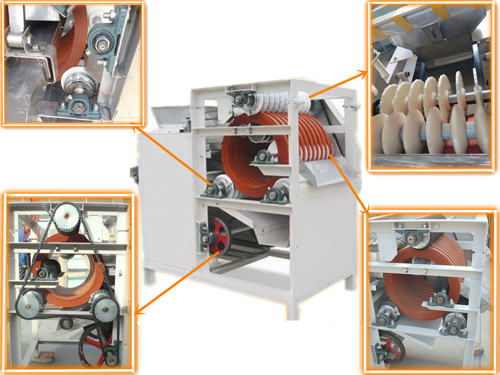wet almond peeler machine