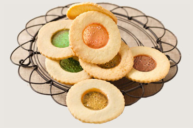 mixing flour before making cookies