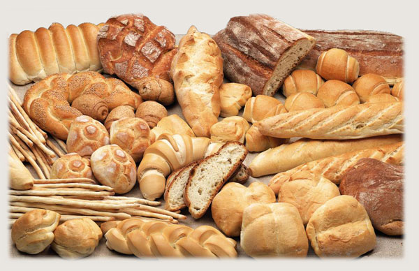 make bread by flour mixing machine