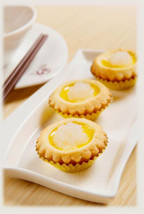 bake egg tart by hot air bread oven