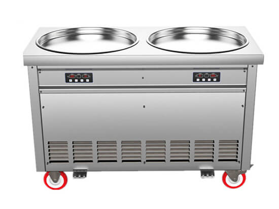 double pan fired ice machine