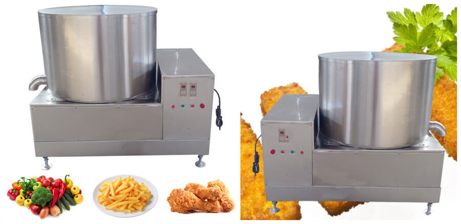 French fries oil removing machine