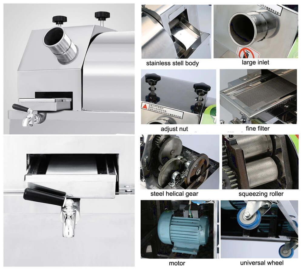 hot sale commercial sugarcane juicer detailed features show