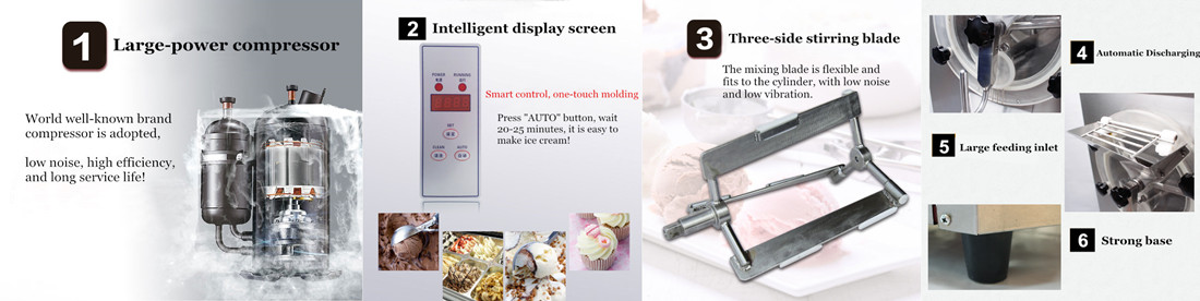 Hard Ice Cream Machine Features