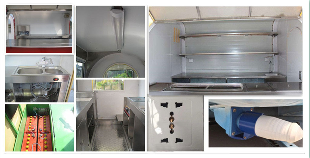 tricycle food cart inner structures