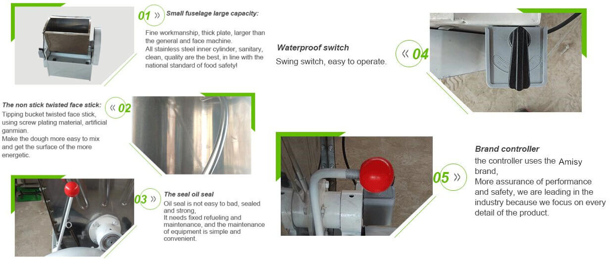 Dough Kneader Machine Features