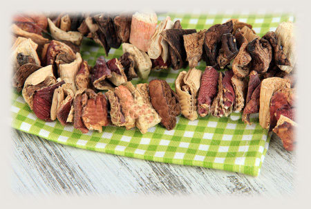 make dried mushroom by dehydrator machine