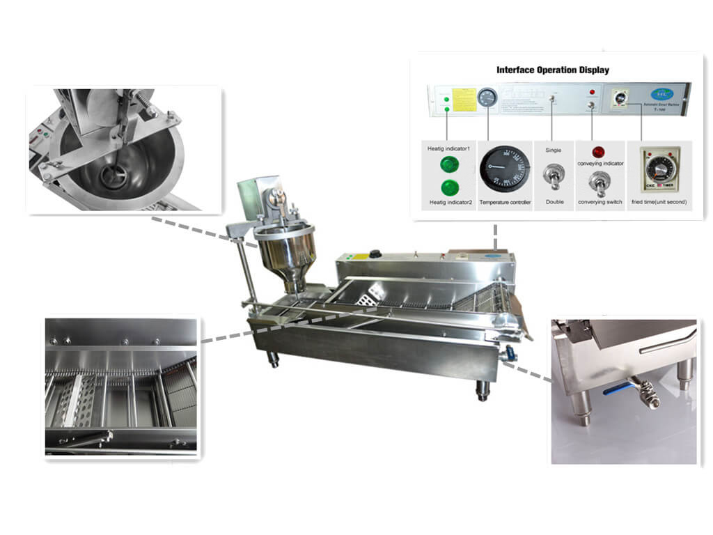 automatic donut making machine features