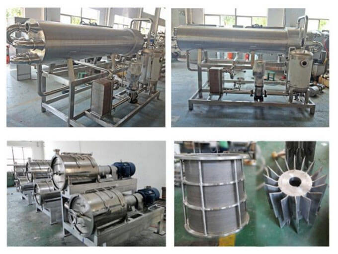 crushed tomato preheater and tomato pulping refining machine