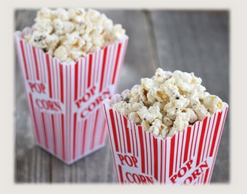 make popcorn by caramel popcorn production line