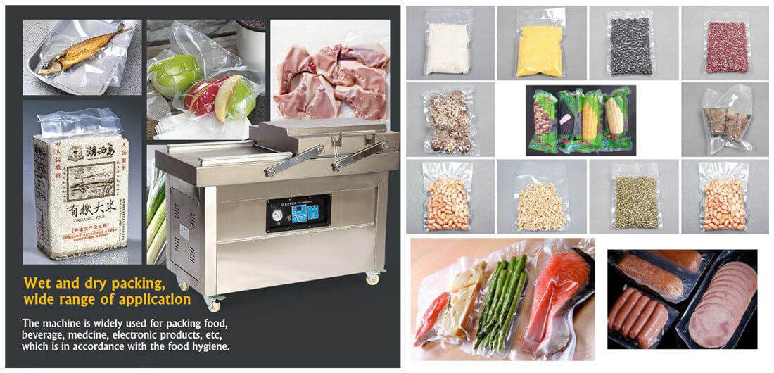 Double Chamber Vacuum Packing Machine Application