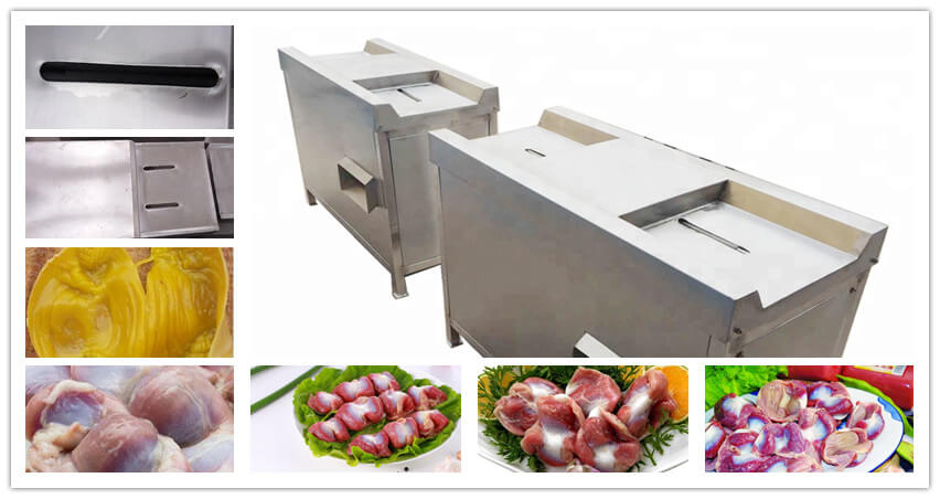 high speed gizzard yellow skin removing machine