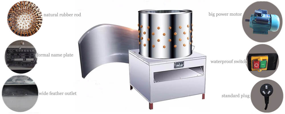 how to use Amisy chicken feather removing machine