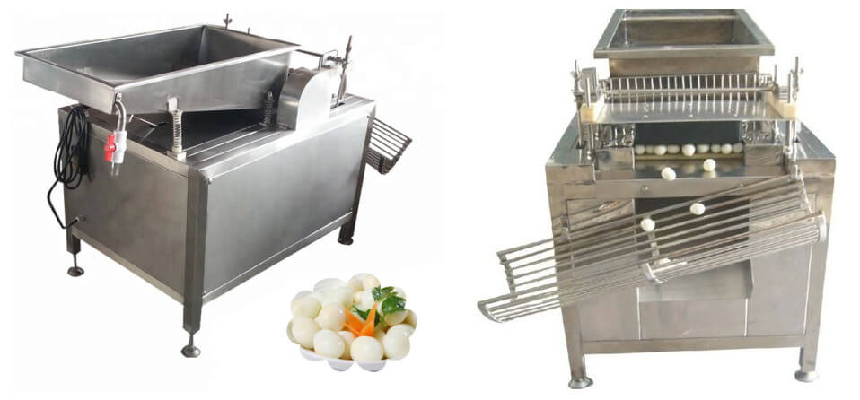 boiled quail eggs shell removing machine