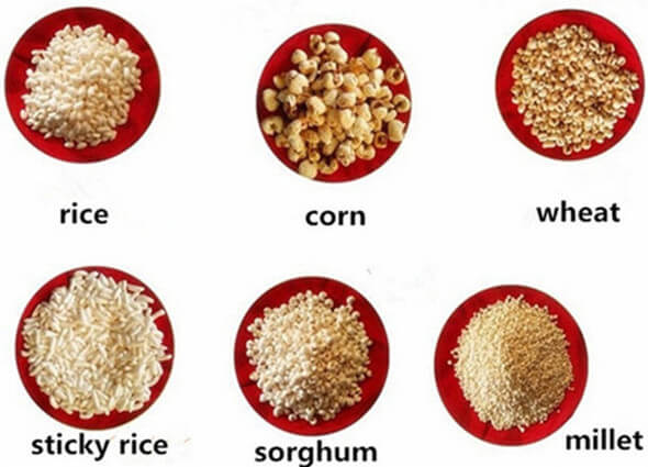 puffed cereal by air flow puffing machine