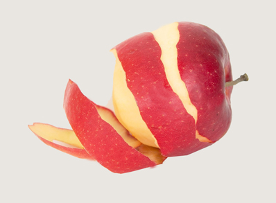 fruit washing and peeling machine for processing apples