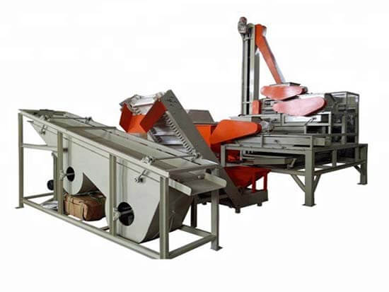 nut shelling separating line
