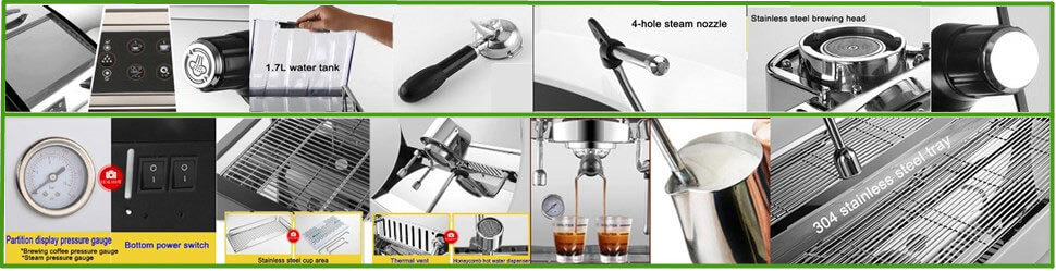 commercial coffee machine structures