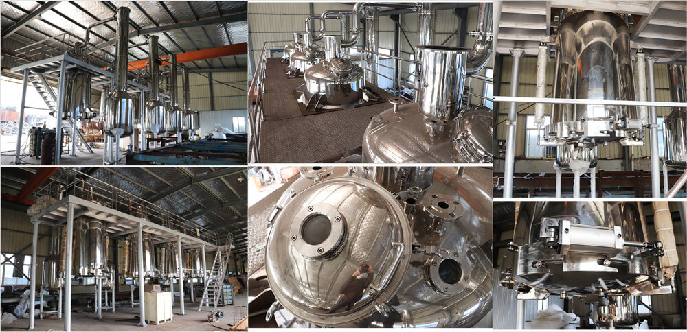 3000L essential oil distilling machine detailed features