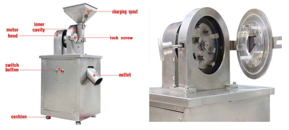 industrial hammer corn mill grain grinding machine