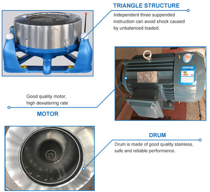 centrifugal vegetable dewater machine features